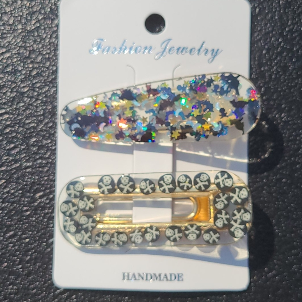 🎃Acrylic Halloween Barrette Set